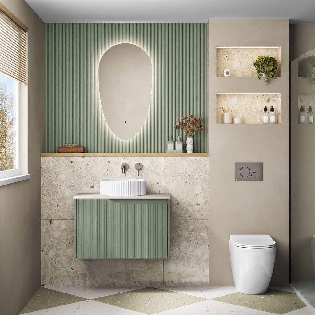 Bathroom Installation & Boiler Servicing in Sutton 5 Modern bathroom green